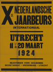 701716 Affiche van de 10e Nederlandse Jaarbeurs te Utrecht.